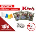 Offerta 450 cialde caffè Kico completo di accessori (bicchierini, zucchero e palettine)