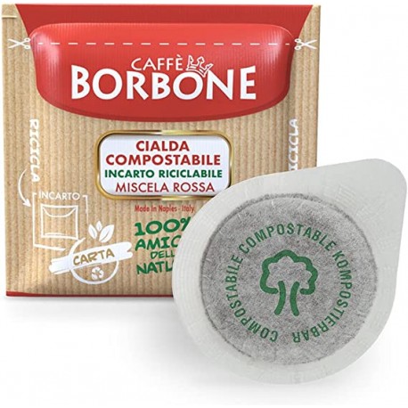 150 cialde caffè Borbone miscela Rossa